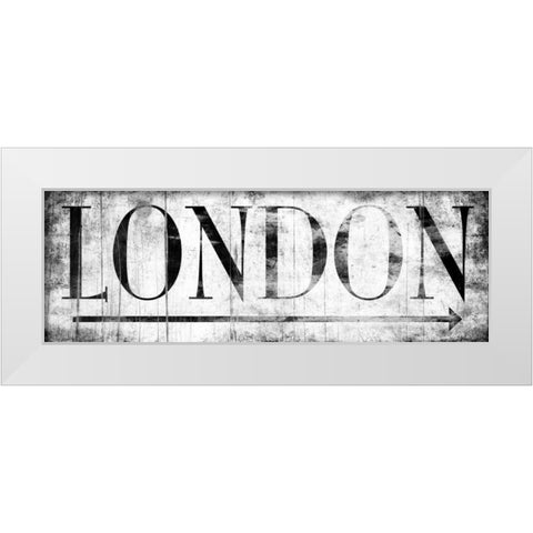LONDON WHITE White Modern Wood Framed Art Print by Grey, Jace