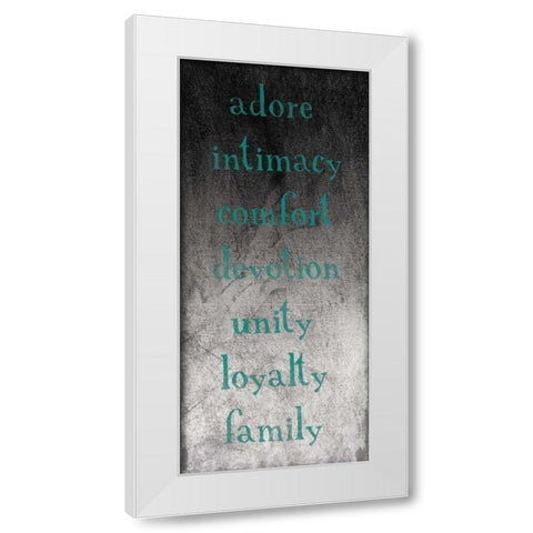 TYPE White Modern Wood Framed Art Print by Grey, Jace