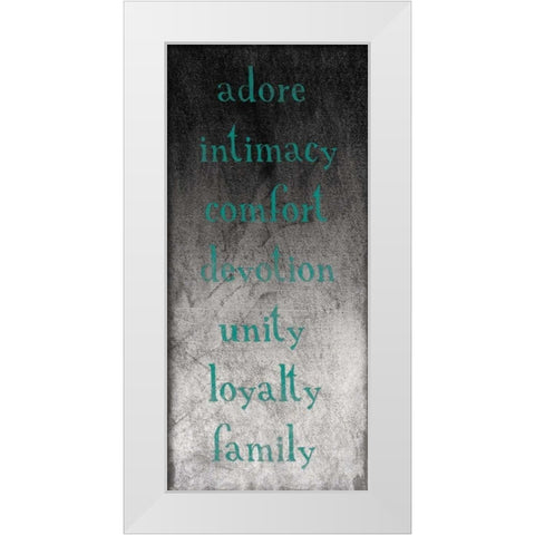 TYPE White Modern Wood Framed Art Print by Grey, Jace