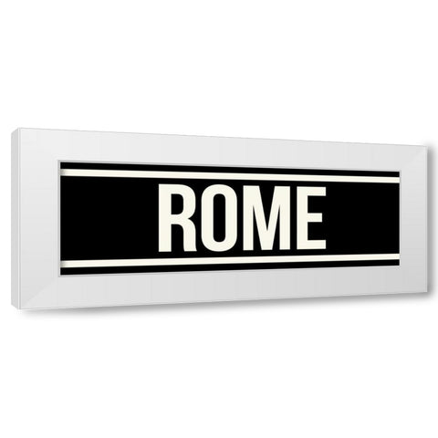 ROME White Modern Wood Framed Art Print by Grey, Jace