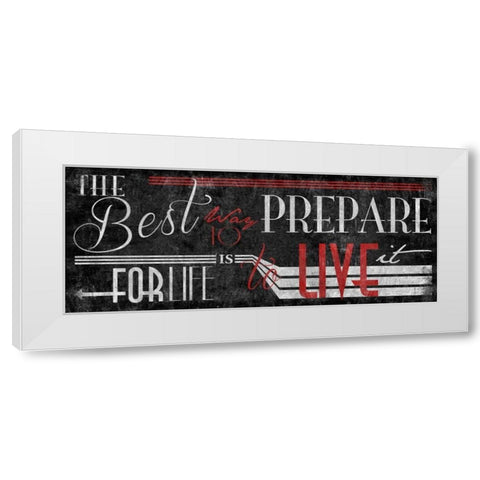 Type Black White Modern Wood Framed Art Print by Grey, Jace