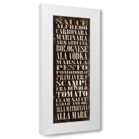 SAUCE White Modern Wood Framed Art Print by Grey, Jace