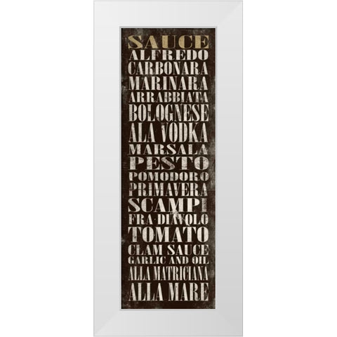 SAUCE White Modern Wood Framed Art Print by Grey, Jace