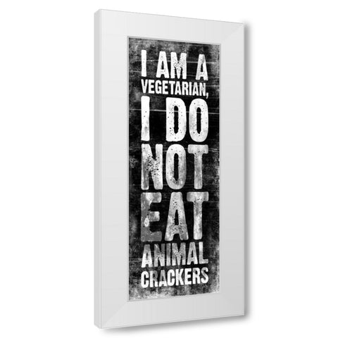 Animal Crackers White Modern Wood Framed Art Print by Grey, Jace