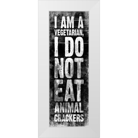 Animal Crackers White Modern Wood Framed Art Print by Grey, Jace