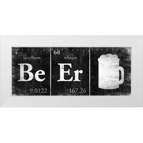 BeEr White Modern Wood Framed Art Print by Grey, Jace