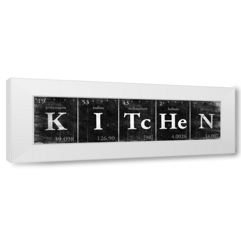 KITcHeN White Modern Wood Framed Art Print by Grey, Jace