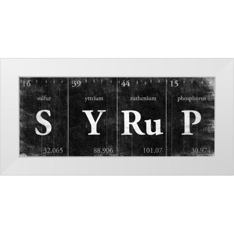 SYRuP White Modern Wood Framed Art Print by Grey, Jace