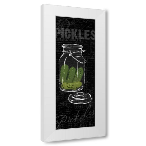 Pickles White Modern Wood Framed Art Print by Grey, Jace