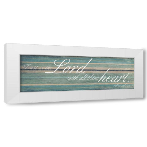 Lord heart White Modern Wood Framed Art Print by Grey, Jace