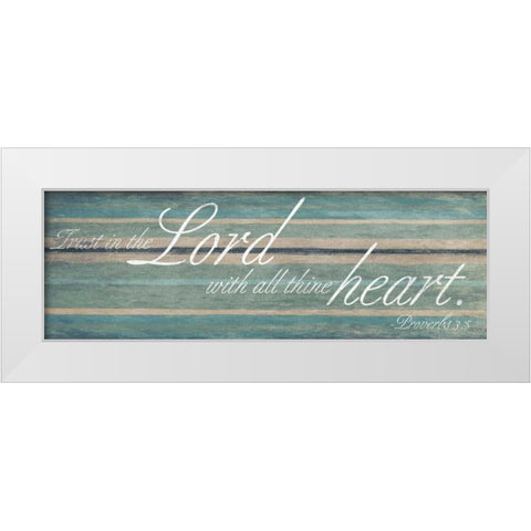 Lord heart White Modern Wood Framed Art Print by Grey, Jace