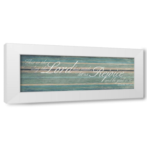 Lord rejoice White Modern Wood Framed Art Print by Grey, Jace