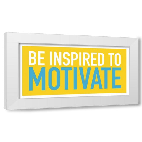 Inspired White Modern Wood Framed Art Print by Grey, Jace