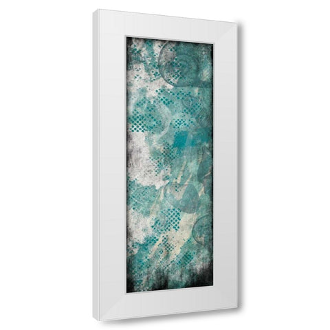 Shell Dots White Modern Wood Framed Art Print by Grey, Jace