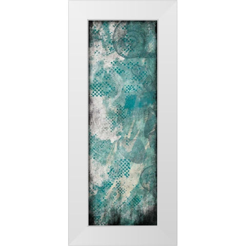 Shell Dots White Modern Wood Framed Art Print by Grey, Jace