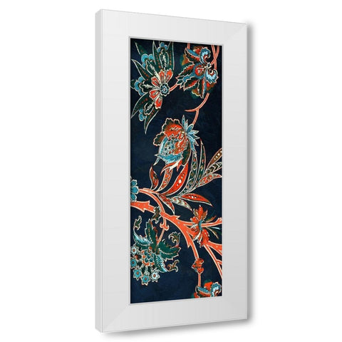 Vic Tropical Floral Mate White Modern Wood Framed Art Print by Grey, Jace