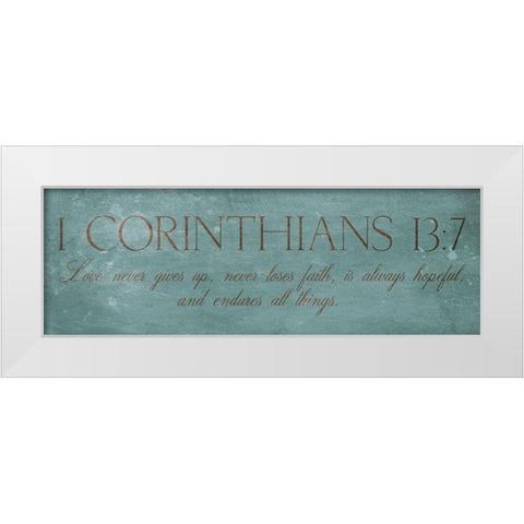 Love Never White Modern Wood Framed Art Print by Grey, Jace