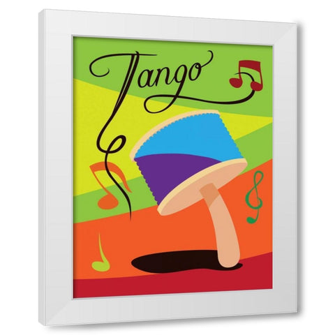 Tango I White Modern Wood Framed Art Print by Grey, Jace