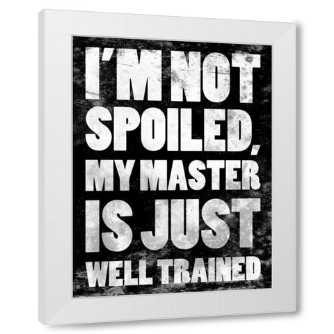 Well Trained 2 White Modern Wood Framed Art Print by Grey, Jace