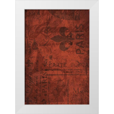 Paris E White Modern Wood Framed Art Print by Grey, Jace