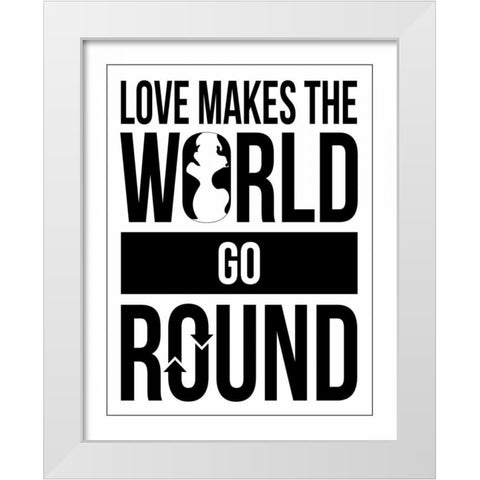 Text B2 White Modern Wood Framed Art Print by Grey, Jace