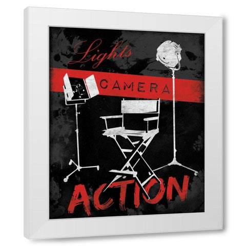 Cinema A2 White Modern Wood Framed Art Print by Grey, Jace