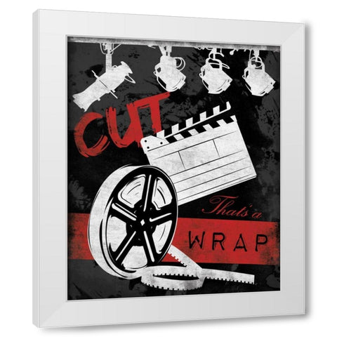 Cinema B2 White Modern Wood Framed Art Print by Grey, Jace