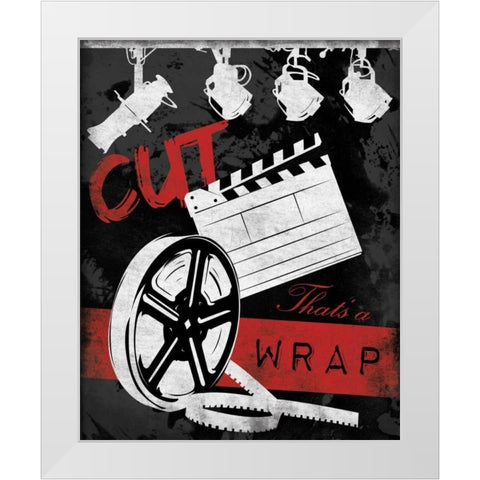 Cinema B2 White Modern Wood Framed Art Print by Grey, Jace