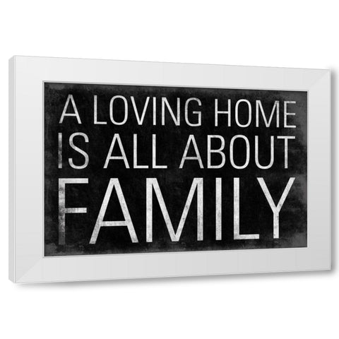 Family White Modern Wood Framed Art Print by Grey, Jace