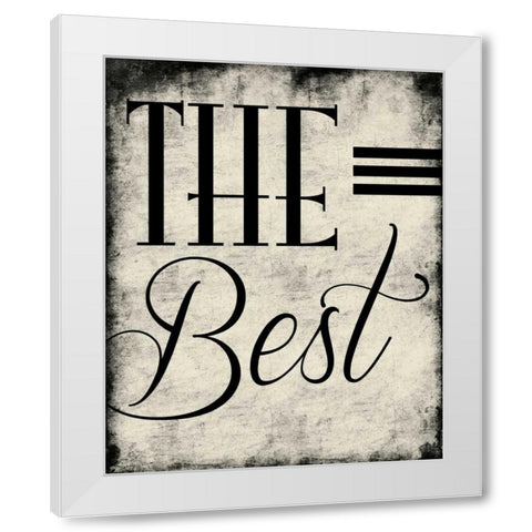 The Best White Modern Wood Framed Art Print by Grey, Jace
