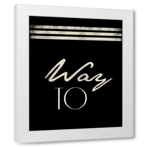 way_to White Modern Wood Framed Art Print by Grey, Jace