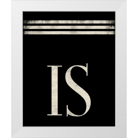 Is White Modern Wood Framed Art Print by Grey, Jace