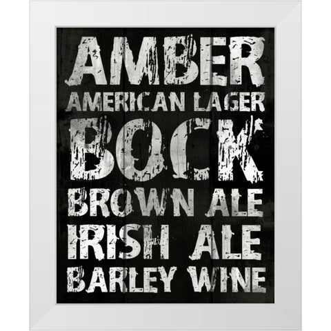 Amber White Modern Wood Framed Art Print by Grey, Jace