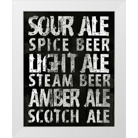 Sour Ale White Modern Wood Framed Art Print by Grey, Jace