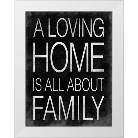 Loving Home White Modern Wood Framed Art Print by Grey, Jace