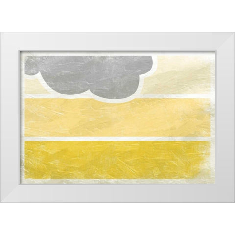 Pattern1 Stag White Modern Wood Framed Art Print by Grey, Jace