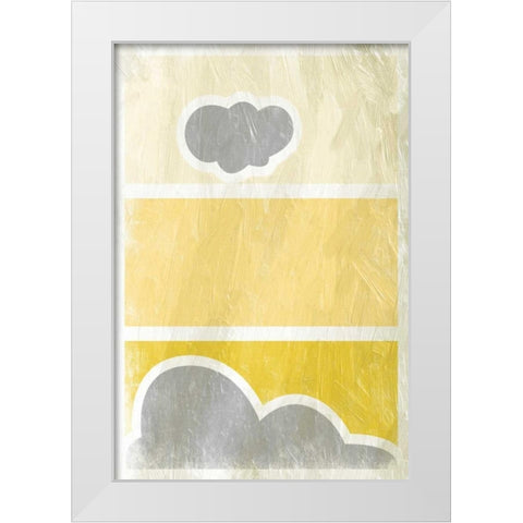 Pattern 2 Stage Vertical White Modern Wood Framed Art Print by Grey, Jace