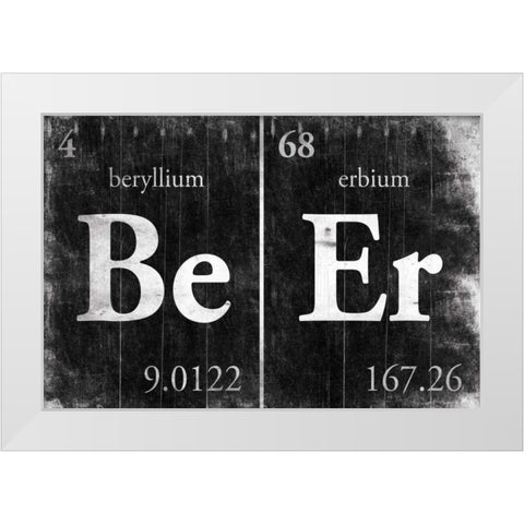 BeEr White Modern Wood Framed Art Print by Grey, Jace