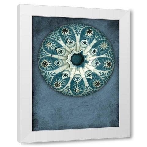 Blue Coastal White Modern Wood Framed Art Print by Grey, Jace