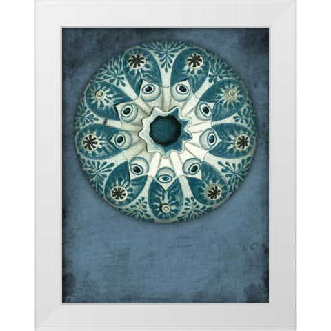 Blue Coastal White Modern Wood Framed Art Print by Grey, Jace
