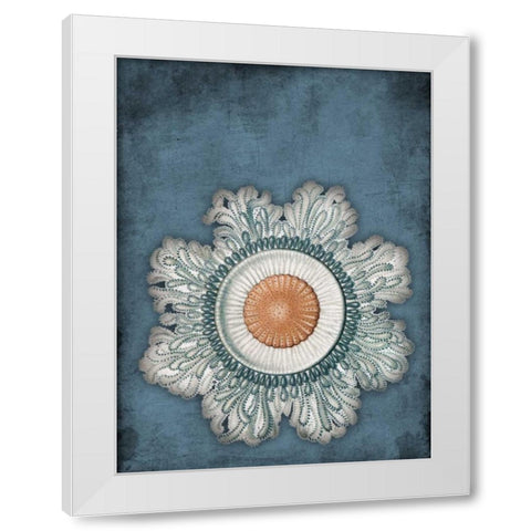 Blue Coastal Mate White Modern Wood Framed Art Print by Grey, Jace