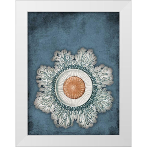 Blue Coastal Mate White Modern Wood Framed Art Print by Grey, Jace