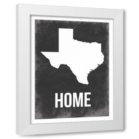 Texas Home White Modern Wood Framed Art Print by Grey, Jace