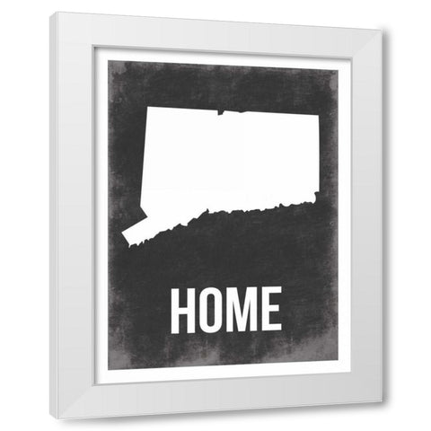 CT home White Modern Wood Framed Art Print by Grey, Jace