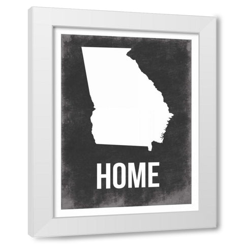 Georgia Home White Modern Wood Framed Art Print by Grey, Jace