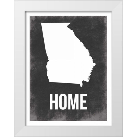 Georgia Home White Modern Wood Framed Art Print by Grey, Jace