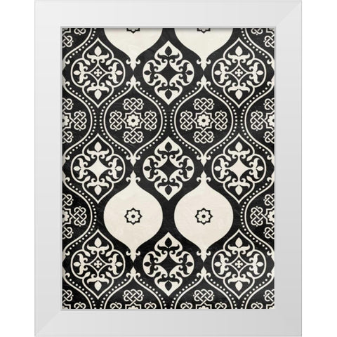 BI Pattern White Modern Wood Framed Art Print by Grey, Jace