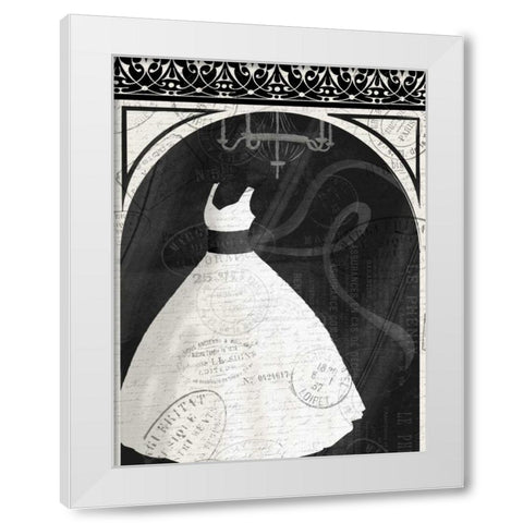 Dress N  Window White Modern Wood Framed Art Print by Grey, Jace