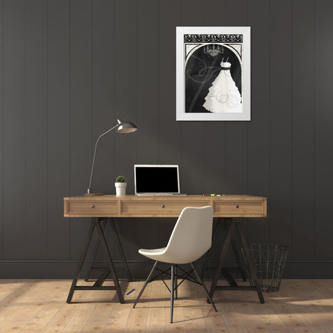 Dress N Window White Modern Wood Framed Art Print by Grey, Jace