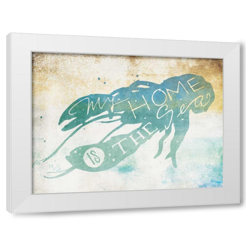 My Home White Modern Wood Framed Art Print by Grey, Jace